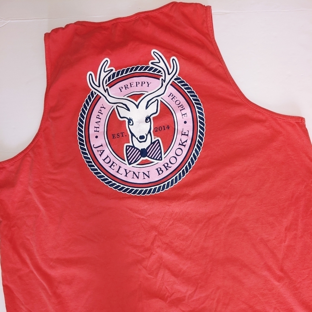 Jadelynn Brooke Sleeveless Deer Tank Shirt XL